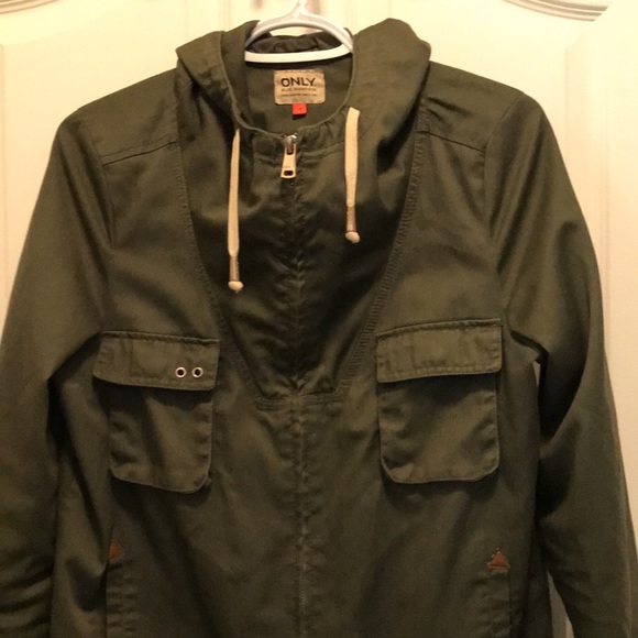 Only Blue Behaviour Army Green Spring Jacket - Picture 2 of 3